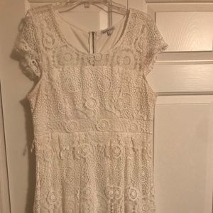 White lace dress